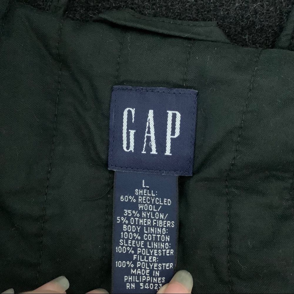 Gray Gap Wool Blend Coat Jacket - image 6